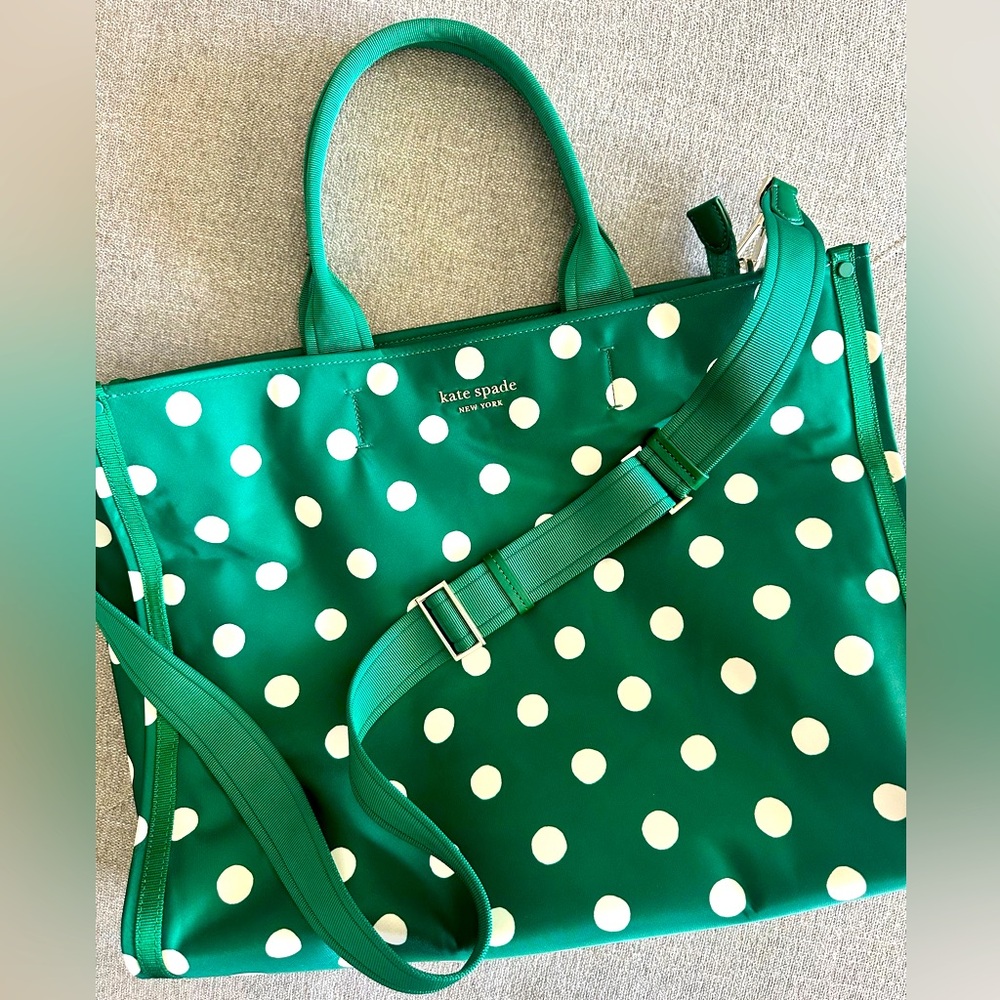 Kate Spade ♠️ 
New Nylon Sunshine Dots Large Tote